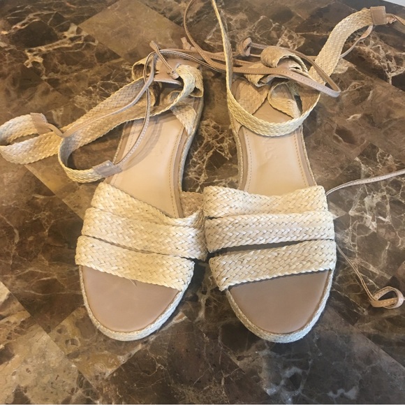 Kaanas Neith Lace Up Raffia Espadrilles in Natural - Picture 5 of 10